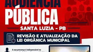 Câmara de Santa Luzia realiza audiência pública sobre revisão da Lei Orgânica