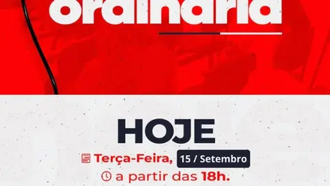 Hoje tem Sessão Ordinária na Câmara Municipal de Santa Luzia!