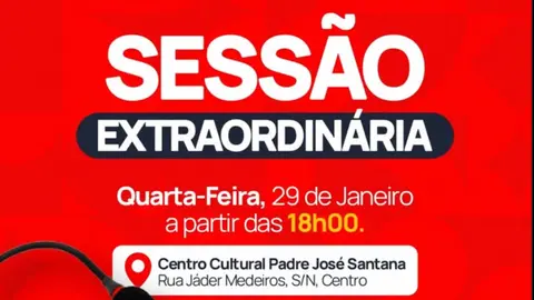 Convocação para Sessão Extraordinária!
