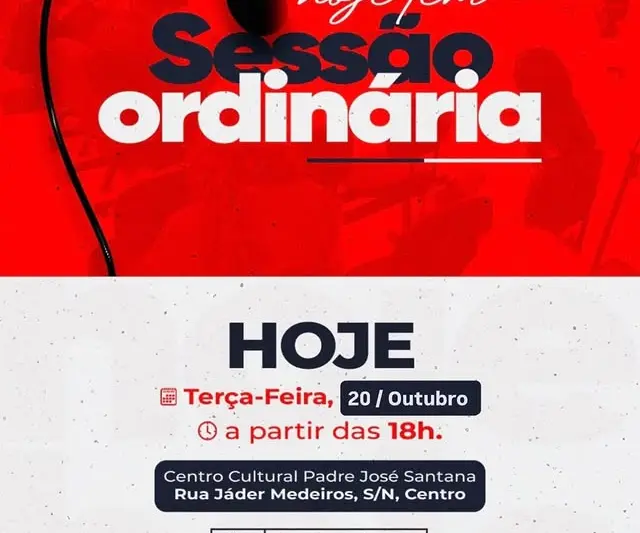 Câmara de Santa Luzia realiza sessão ordinária nesta terça-feira às 18h