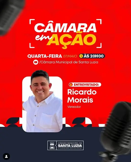 Líder da oposição, Ricardo Morais, participa do #CâmaraEmAção com Like e Deslike e prestação de contas